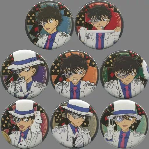 【中古】バッジ・ピンズ(キャラクター) 全8種セット 「名探偵コナン キャラバッジコレクション キッドがいっぱい 第2弾」
