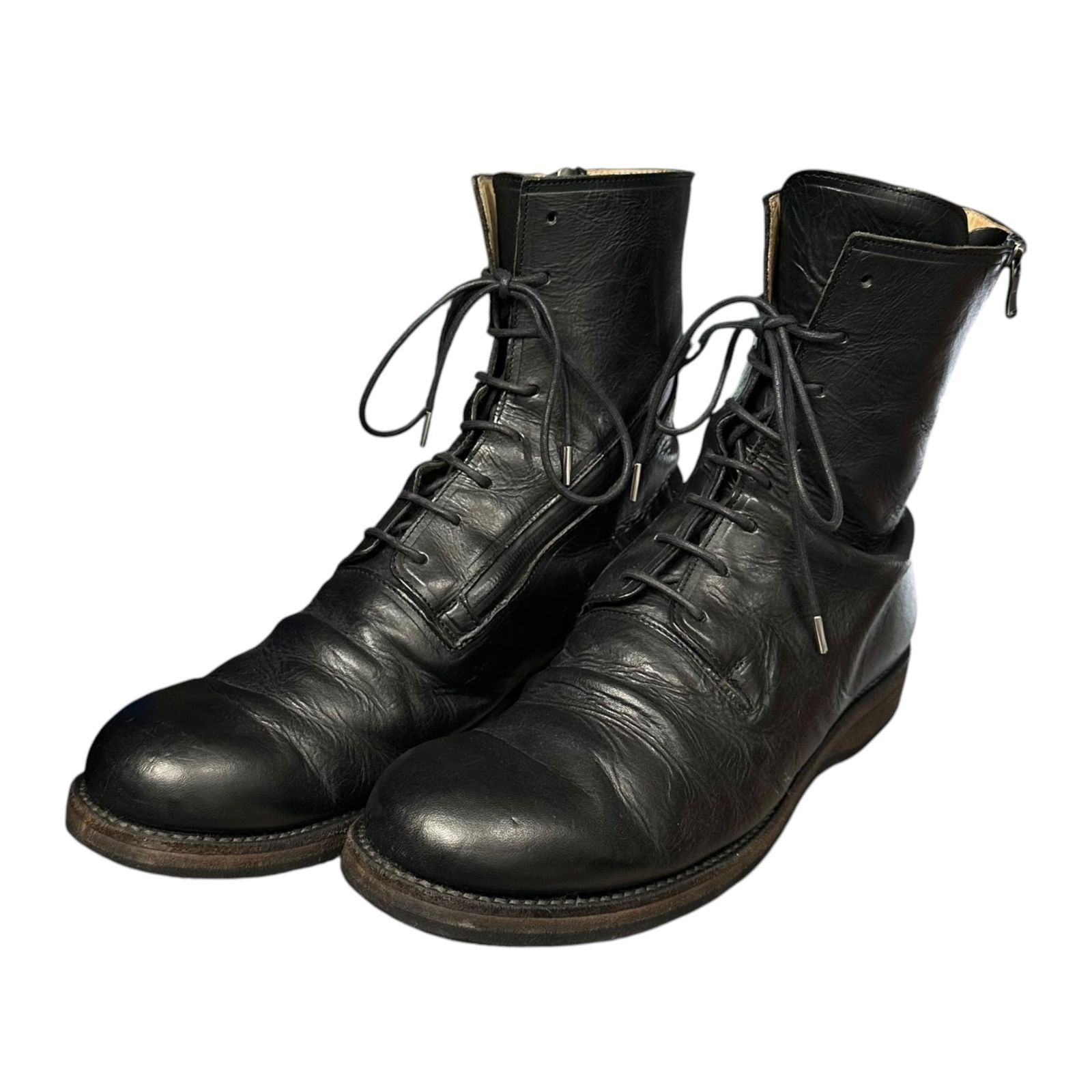 The Viridi-anne スパイラルジップブーツ　定価92,880円 The Viridi-anne(ザヴィリディアン) 14AW 表裏一体/INDIVISIBLE Spiral