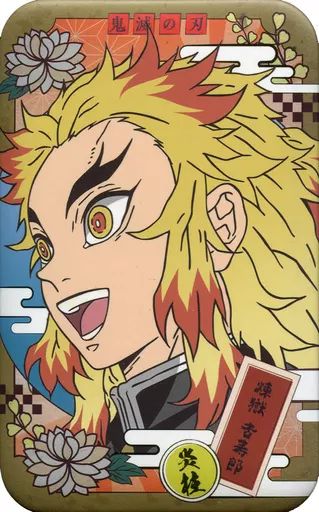 【中古】バッジ・ピンズ 煉獄杏寿郎 「鬼滅の刃 JF2020限定企画 当たりくじ ビッグサイズまるかくカンバッジ」 ジャンプフェスタ2020グッズ