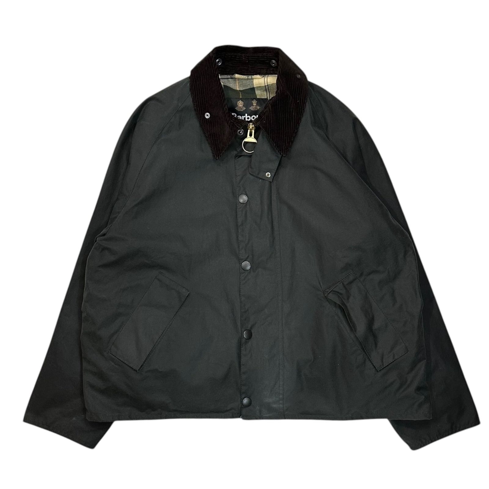 Barbour(バブアー) 23AW Transport Waxed Cotton Short Jacket トランスポート ワックス コットン ショート　ジャケット 232MWX1678 38(M程度) セージグリーン