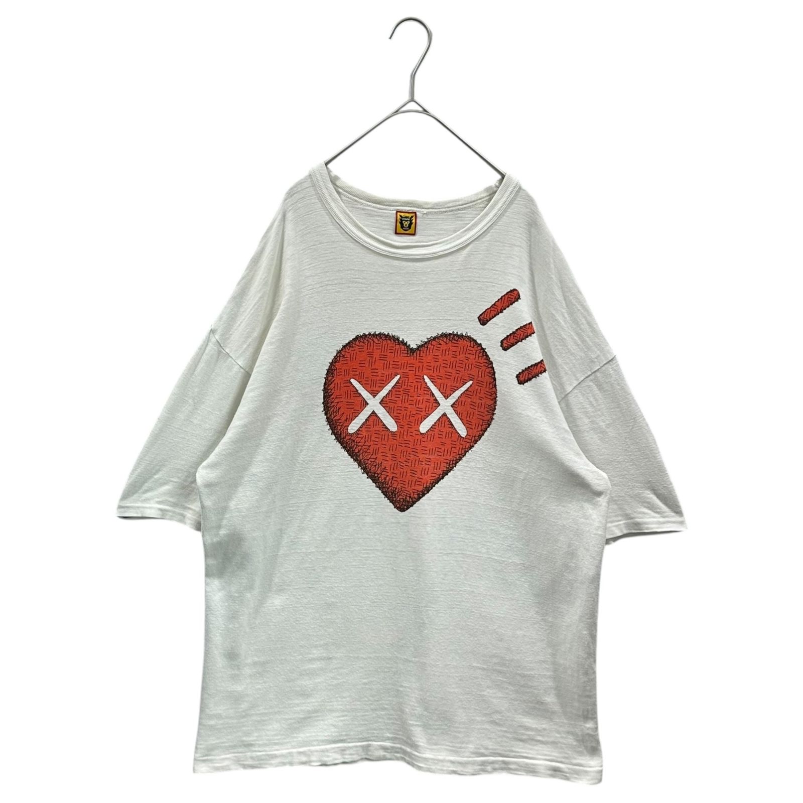 HUMAN MADE × KAWS(ヒューマンメイド × カウズ) 2021AW ONLINE STORE Exclusive Release: Second Edition Heart Print T-Shirt 限定発売 ハート プリント Tシャツ