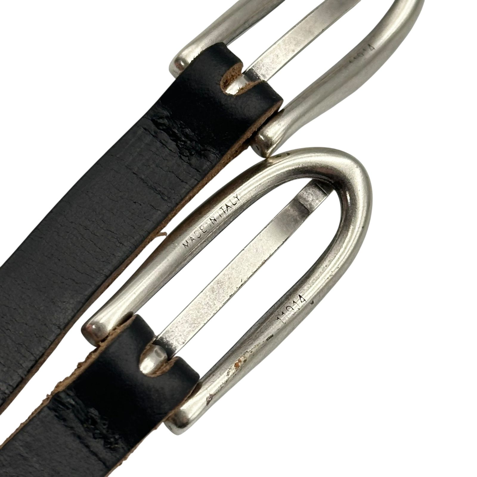 OUR LEGACY(アワーレガシー) TWIN TONGUE BELT ツイン タン ベルト 80
