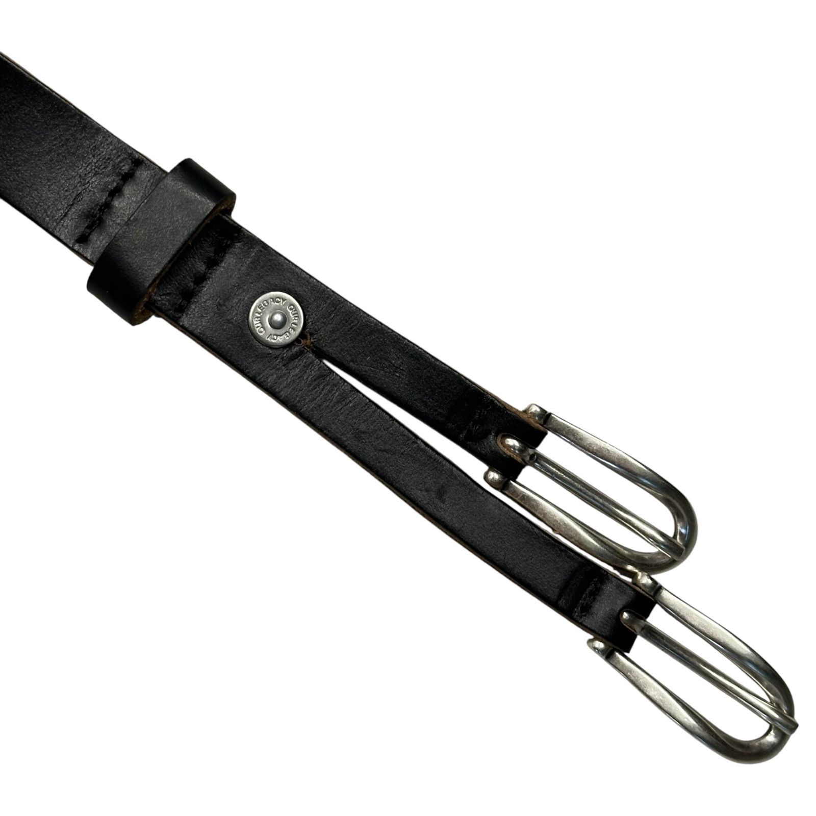 OUR LEGACY(アワーレガシー) TWIN TONGUE BELT ツイン タン ベルト 80 