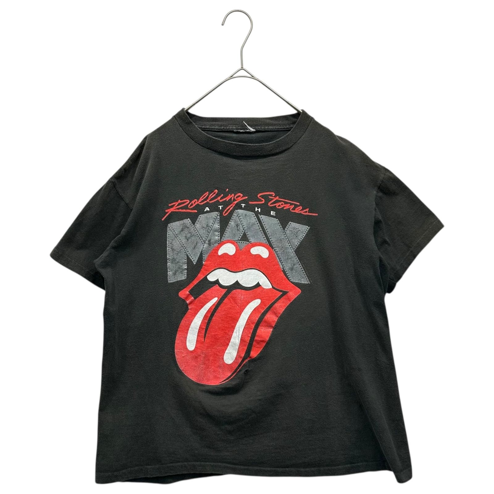 ROLLING STONES(ローリングストーン) 1989 <!-利用不可文字-!> ”At the MAX” vintage band T-shirt ヴィンテージ バンド Tシャツ 表記無し(S程度) グレー