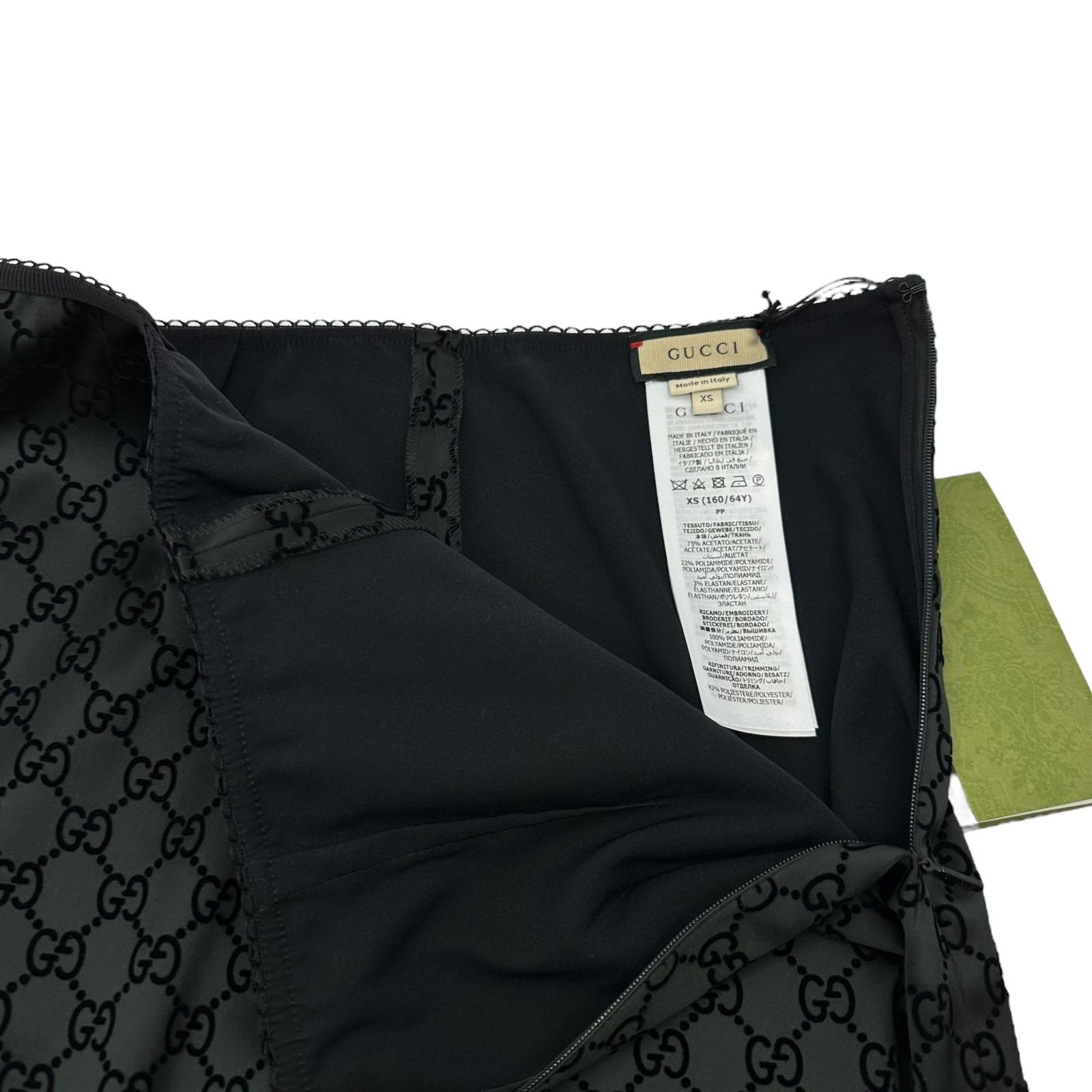 GUCCI(グッチ) 24SS GG printed duchess silk skirt GG プリント 