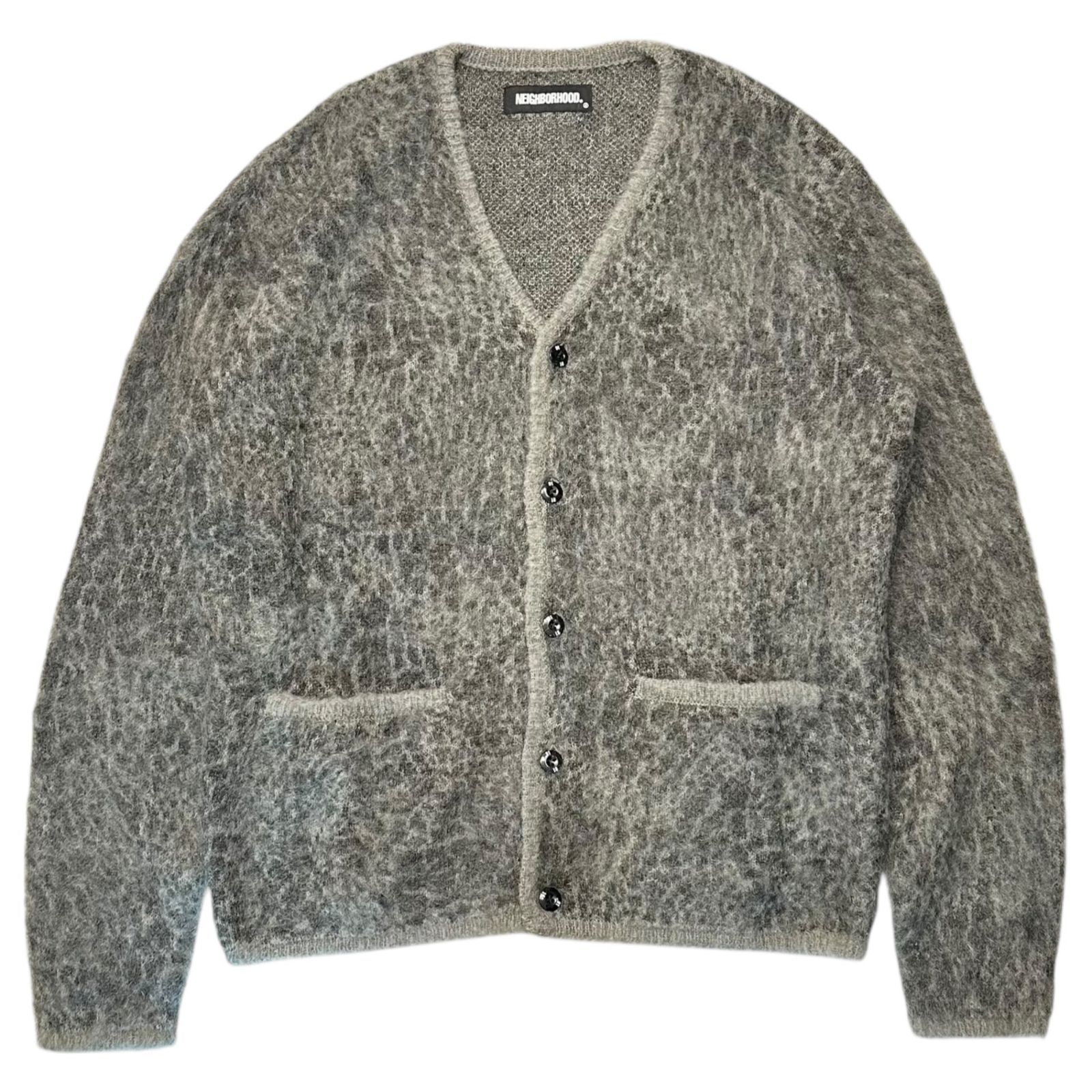 NEIGHBORHOOD(ネイバーフッド) 20AW MOHAIR CARDIGAN / NA-KNIT.LS モヘア カーディガン 202FUNH-KNM05 M グレー