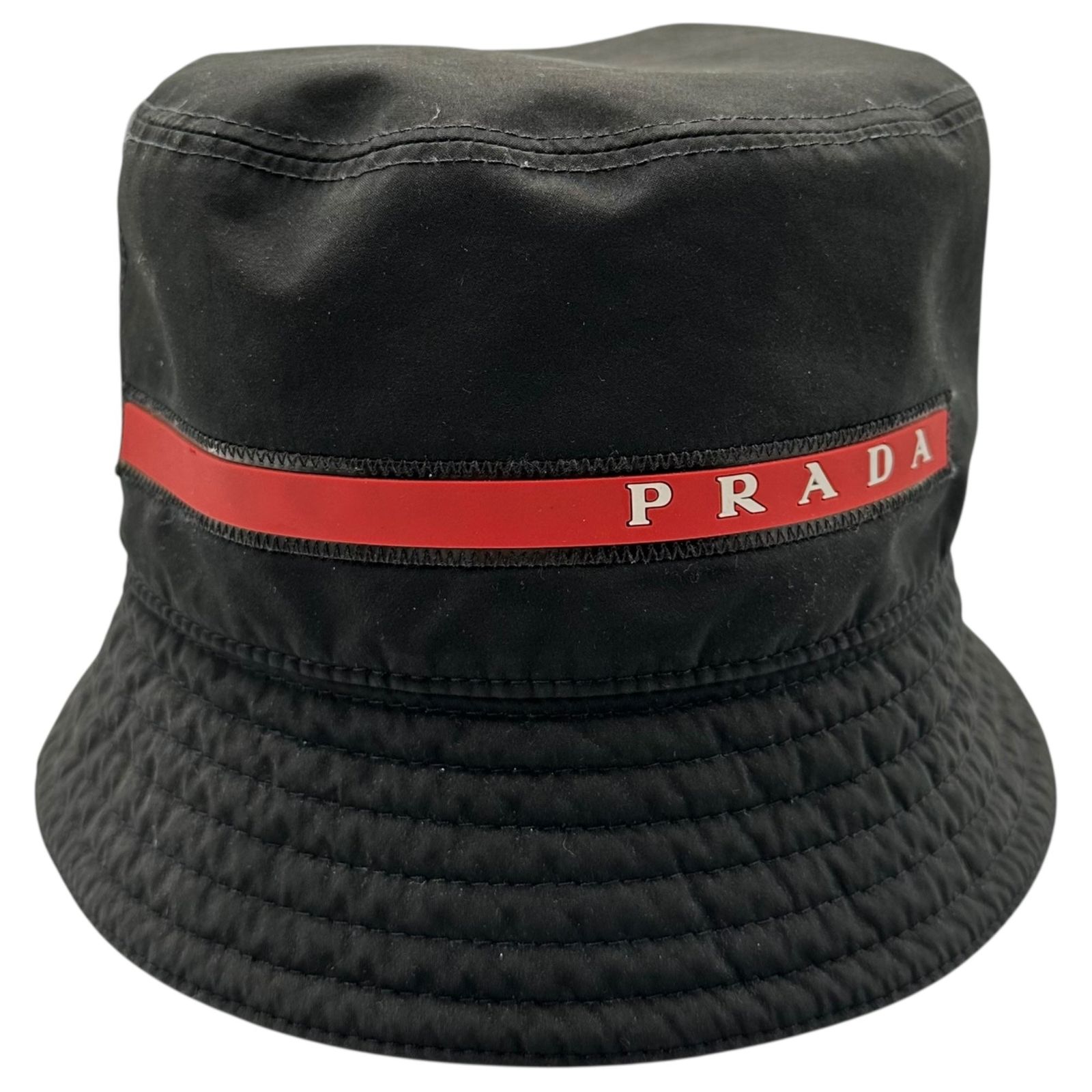 PRADA(プラダ) 00's OLD Rubber Logo Bucket Hat オールド ラバーロゴ