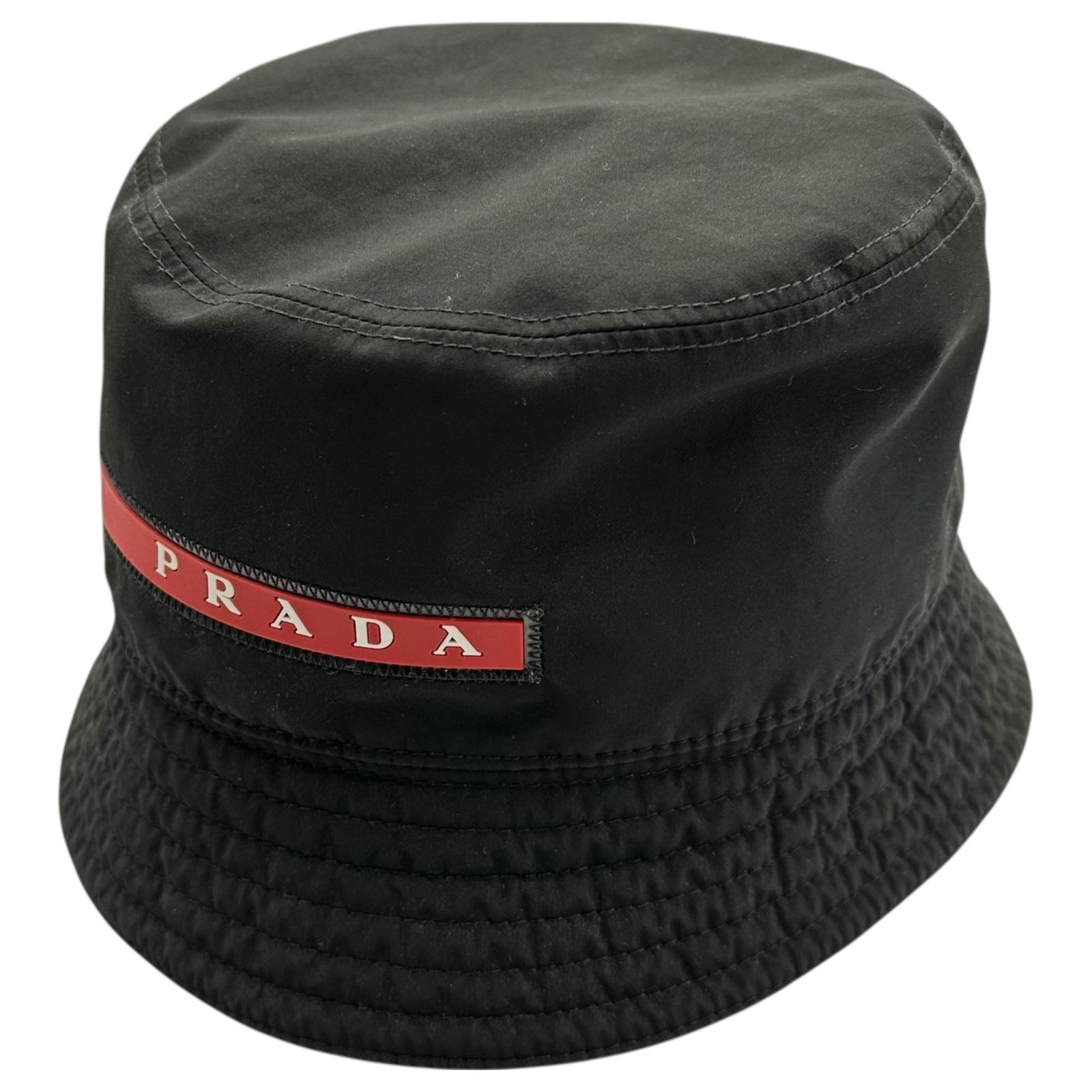 PRADA(プラダ) 00's OLD Rubber Logo Bucket Hat オールド ラバーロゴ