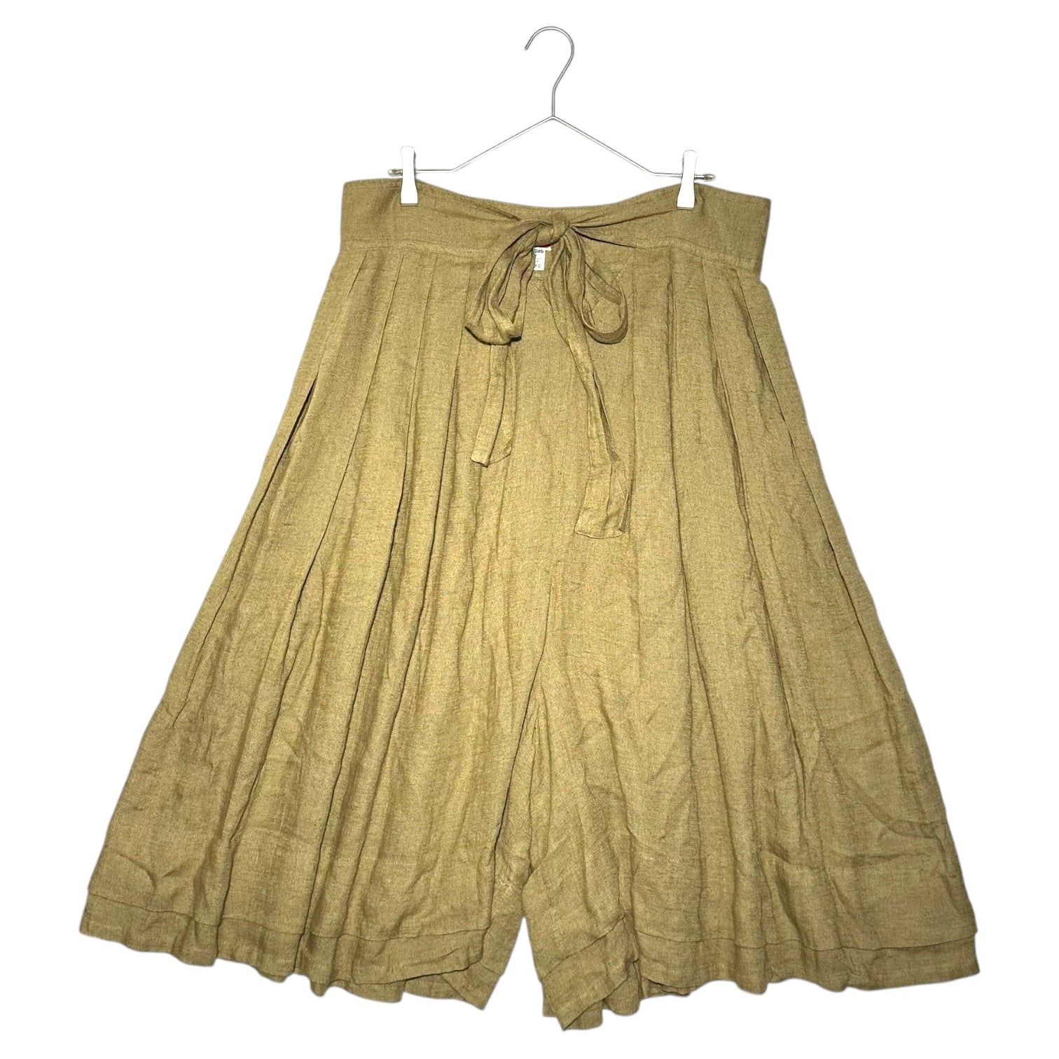 ISSEY MIYAKE(イッセイミヤケ) 70's Toriko Pen Tag Super Wide Hakama Pants 70年代 トリコ筆タグ スーパー ワイド 袴 パンツ MB22496 9 カーキ SAMPLE品 稀少