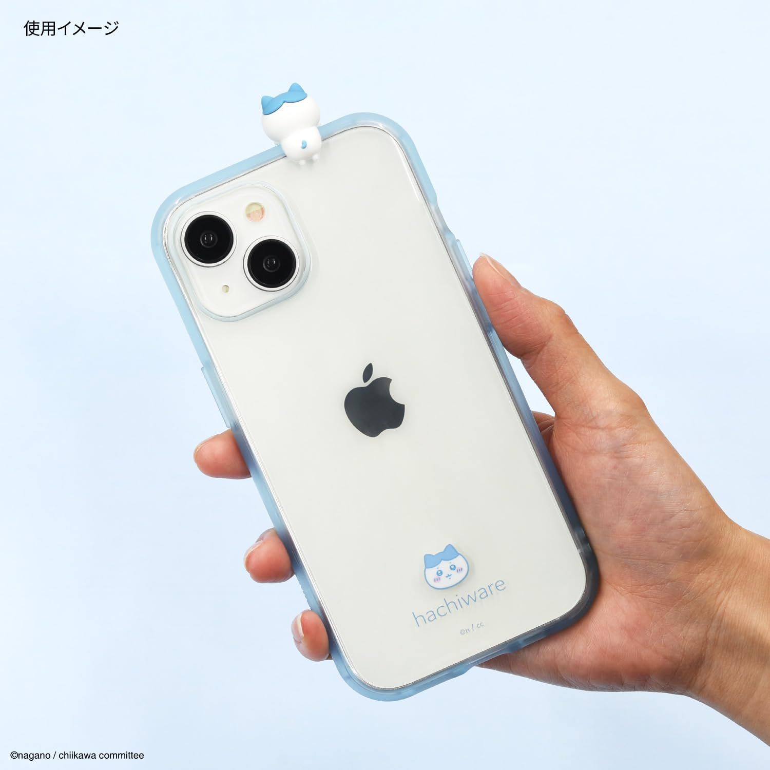 【特価セール】IIIIfit フレーム Clear(イーフィット クリア) iPhone15 / ちいかわ 14 / 13 対応 グルマンディーズ ケース ハチワレ CK-28B