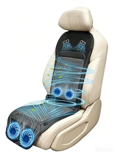 シートクーラー 車 クールシート 【2026年 ひんやり感持続 TPRゲル素材+立体ハニカム構造 】 4ファン搭載 風量アップ 自動感知モード付き 自動/手動切替 夏 ロングドライブ 蒸れ ベタつき対策 体圧分散 滑り止め 12V車専用 日本車向け左側ボタ… 9,660円