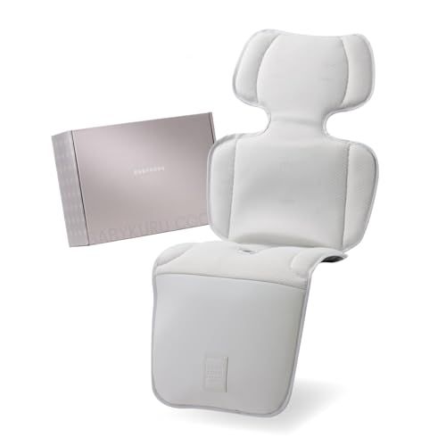 【正規品】BABYKURU® べびくるクール3 2026年新モデル ファン付きベビーカーシート 保冷剤ポケット 送風機付き ベビーカーシート クッション チャイルドシート 【安心12か月保証】 (ライトグレー, シートのみ)