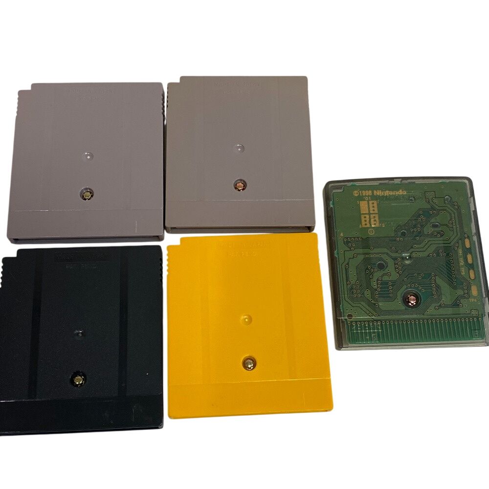 Nintendo 任天堂 CGB-001 完動品 本体 カセット まとめて 計6点セット たまごっち ポケモン 平成 レトロ ゲームボーイカラー ゲームハード