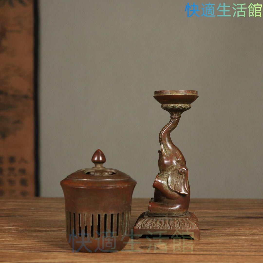 銅器 香炉 福象宮灯 薫香炉 室内檀香炉 盤香炉 蠟燭灯 香道具 工芸品 置物 銅器 香炉 福象宮灯 薫香炉 室内檀香炉 盤香炉 ?燭灯 香道具 工芸品