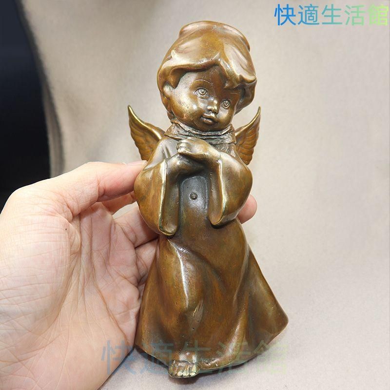銅製 銅像 小天使 キューピットリビング 玄関 装飾品 工芸品 置物 gyp624