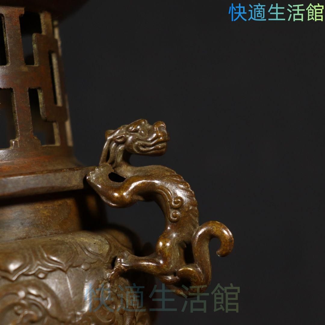 銅器 太上老君錬丹炉 三足鼎 供養塔薫炉 香道具 装飾品 工芸品 置物