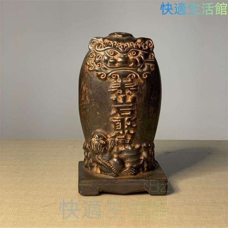 石像彫刻 応接間 執務室 茶室 書斎 室外亭院 辟邪 開運 装飾品 工芸品 置物 gyp624