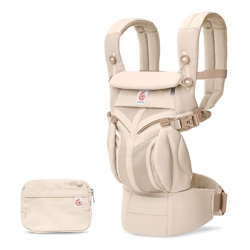 Ergobaby(エルゴベビー) OMNI Classic オムニクラシック ナチュラルベージュ 抱っこ紐 保証付き 日本正規品 新生児 48ヶ月まで 20.4kgまで ポーチ付き メッシュ 4通りの抱っこ サポート ベビーキャリア 赤ちゃん 子供 CRE…