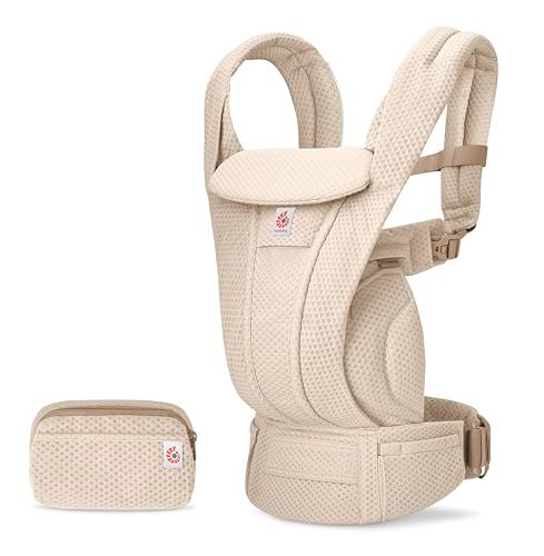 Ergobaby(エルゴベビー) OMNI Deluxe Mesh オムニデラックス ナチュラルベージュ 抱っこ紐 保証付き 日本正規品 新生児 0カ月から48カ月 20.4kgまで SoftFlexメッシュ 通気性 快適性 抱っこひも ベビーキャリア 赤…