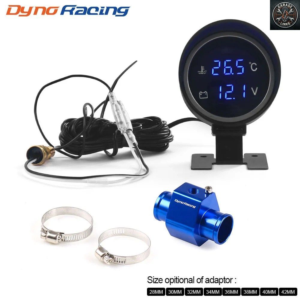 水温 計 センサー 0 LCD水温計,温度計,電圧計,2in 1,水温センサー,12v,