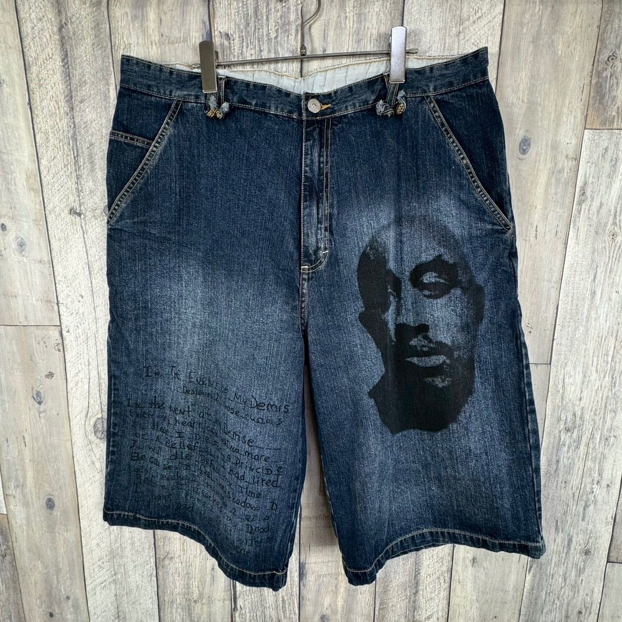 MAKAVELI マキャベリ マキャヴェリ ブランド 2pac baggy shorts 両面
