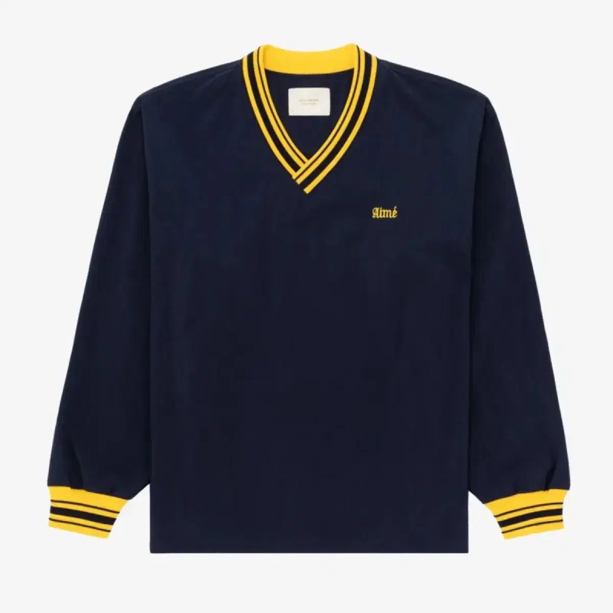 AIME LEON DORE(エメレオンドレ) ネイビー ウォームアップ プルオーバー アノラック スウェット L-XL