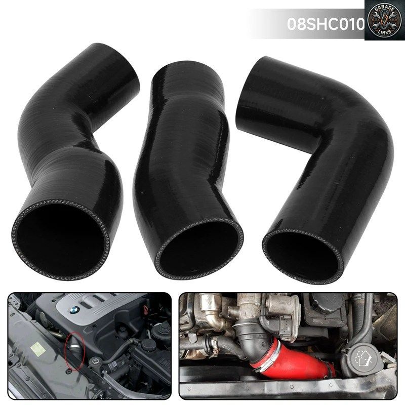 シリコン製インタークーラーターボパイプホース BMW E60 E61 5シリーズ 530D 525D 03-10 /ブルー/レッド