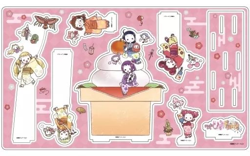 【中古】アクリルスタンド・アクリルパネル 14.集合デザイン(お正月ver.) グラフアートイラスト プレミアム アクリルジオラマプレート 「おジャ魔女どれみドッカ～ン!」