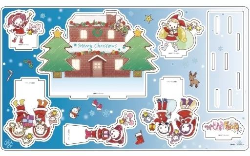 【中古】アクリルスタンド・アクリルパネル 13.集合デザイン クリスマスver.(グラフアートイラスト) プレミアム アクリルジオラマプレート 「おジャ魔女どれみドッカ～ン!」