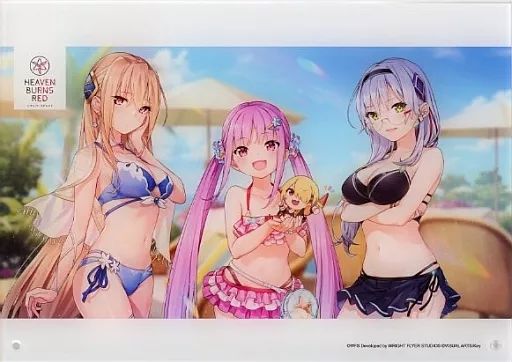 【中古】アクリルスタンド・アクリルパネル 集合 2023水着ビジュアル A4アクリルパネル 「ヘブンバーンズレッド」