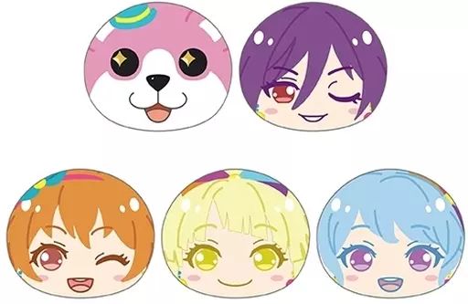【中古】ぬいぐるみマスコット・ぬいぐるみバッジ 全5種セット 「BanG Dream! ガールズバンドパーティ! おまんじゅうにぎにぎマスコット ver.ハロー、ハッピーワールド!」