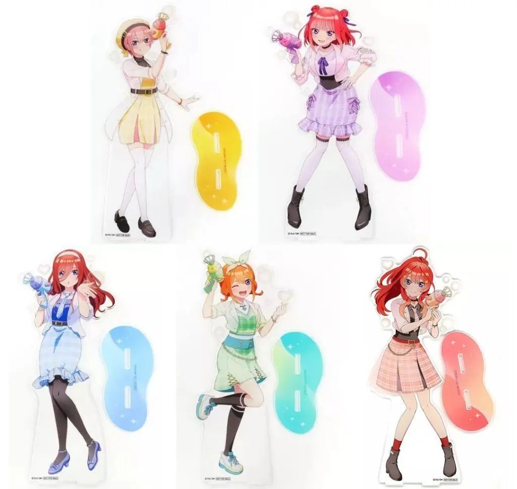 【中古】アクリルスタンド・アクリルパネル 全5種セット BIGアクリルスタンド 「映画 五等分の花嫁 ハピネス缶バッジBOX バブルガン」 ハピネス賞