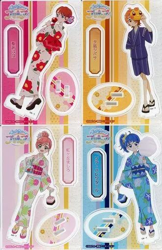 【中古】アクリルスタンド・アクリルパネル 全4種セット 「ひろがるスカイ!プリキュア ミニアクリルスタンド(テレビ朝日限定浴衣デザイン)」