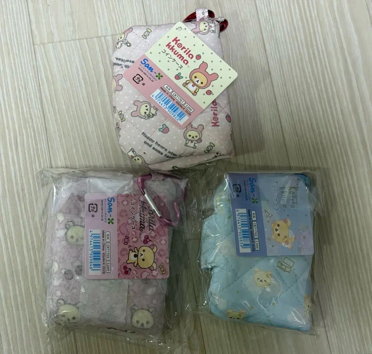 コリラックマいっぱい コインケース うさぎ 天使 財布