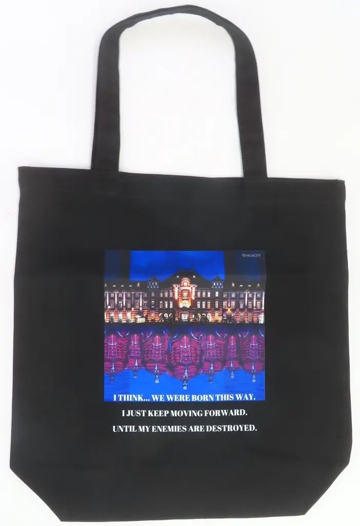 [Used] Bag Ground Screaming Tote Bag (Tokyo Station Edition) Black “Attack on Titan” Tokyo Station 110th Anniversary Commemorative Item Vol. 1