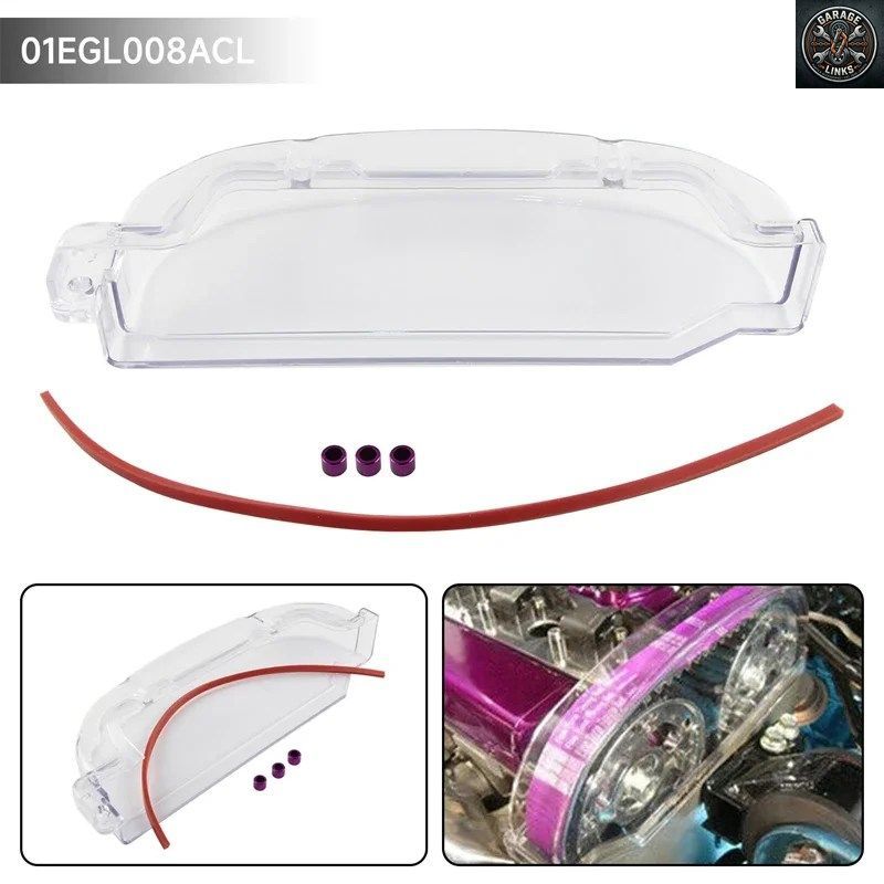 クリアギアカムタイミングベルトカバー 三菱ランサーエボリューション1-3 4G63T 92-96 ギャラン6代目 VR-4 4G63T 87-92