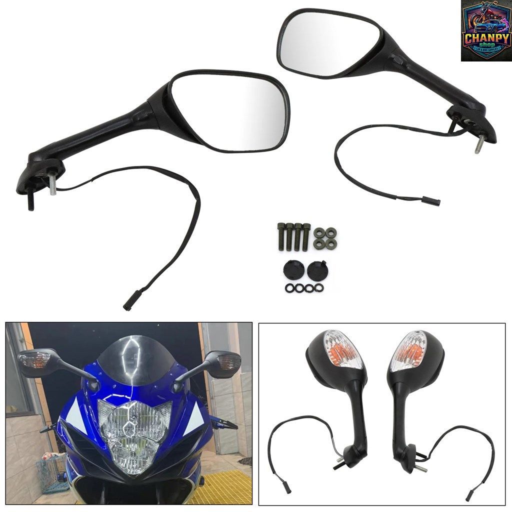 オートバイ用LEDターンシグナルミラーリアビューサイドミラー750 2006-2023 2005-2023 K5 K6 K7 K8 K9