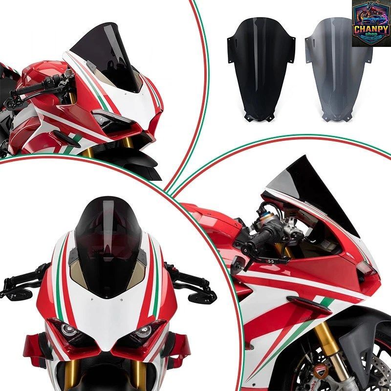モーターサイクル レーシング スポーツ フロント スクリーン ウインドシールド フェアリング ウインドシールド パニガーレ V4 2021-2024 パ