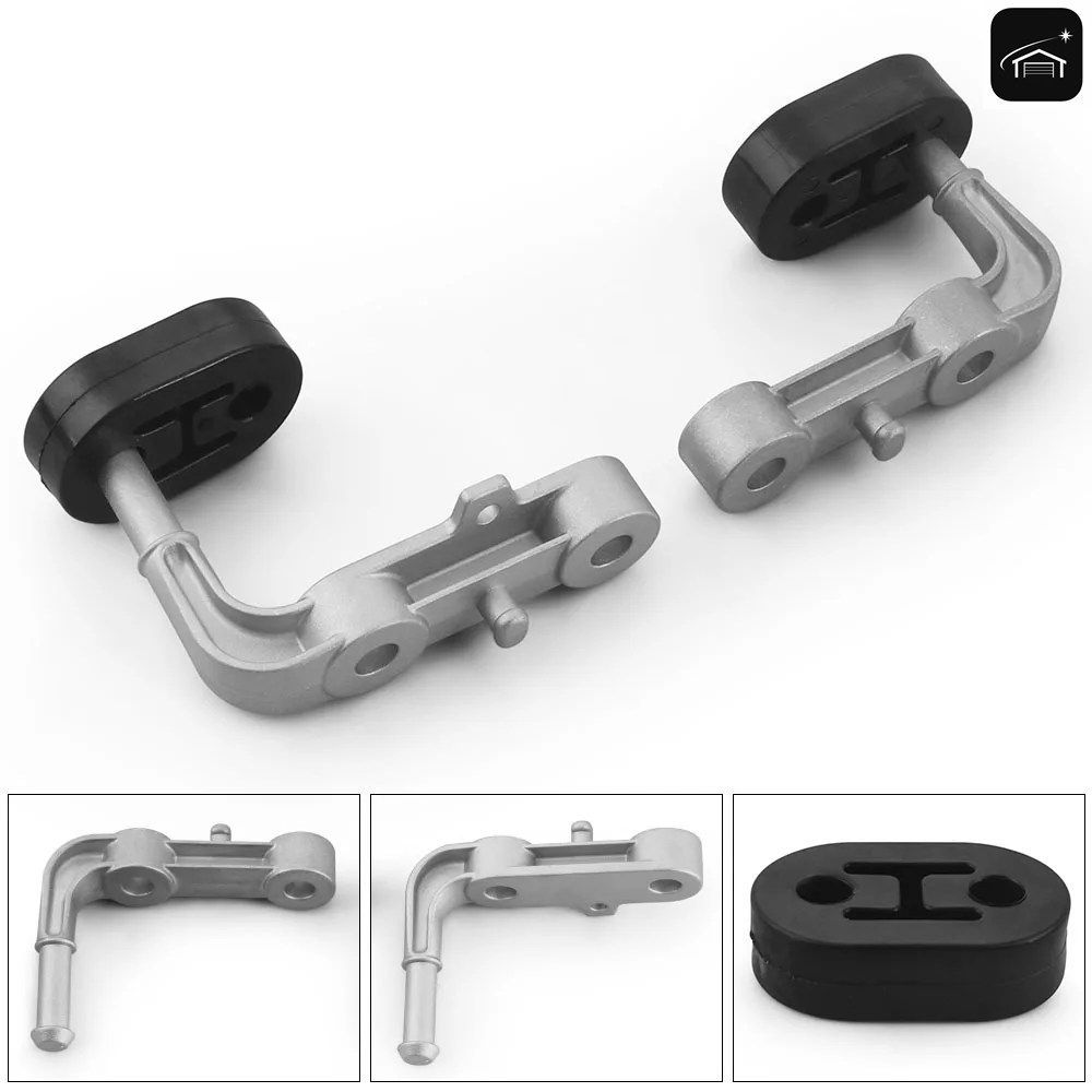 For Dodge Ram 1500 Rear Left & Right Exhaust Bracket Muffler Support Assembly 68275662AB 68395841AA for 3.0L 5.7L 6.2L 2019-20