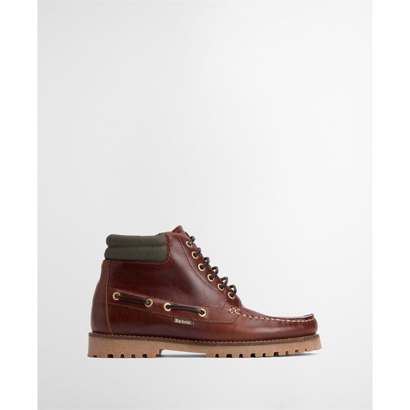 バブアー メンズ シューズ ブーツ・レインブーツ Barbour BLi Tiler Moc Boot Sn54 Mahogany BR71