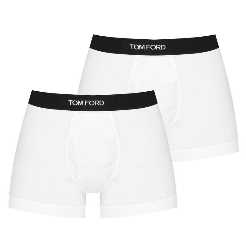 トム・フォード メンズ アンダーウェア ボクサーパンツ TOM FORD Boxer Briefs 2Pack White 100 ホワイト