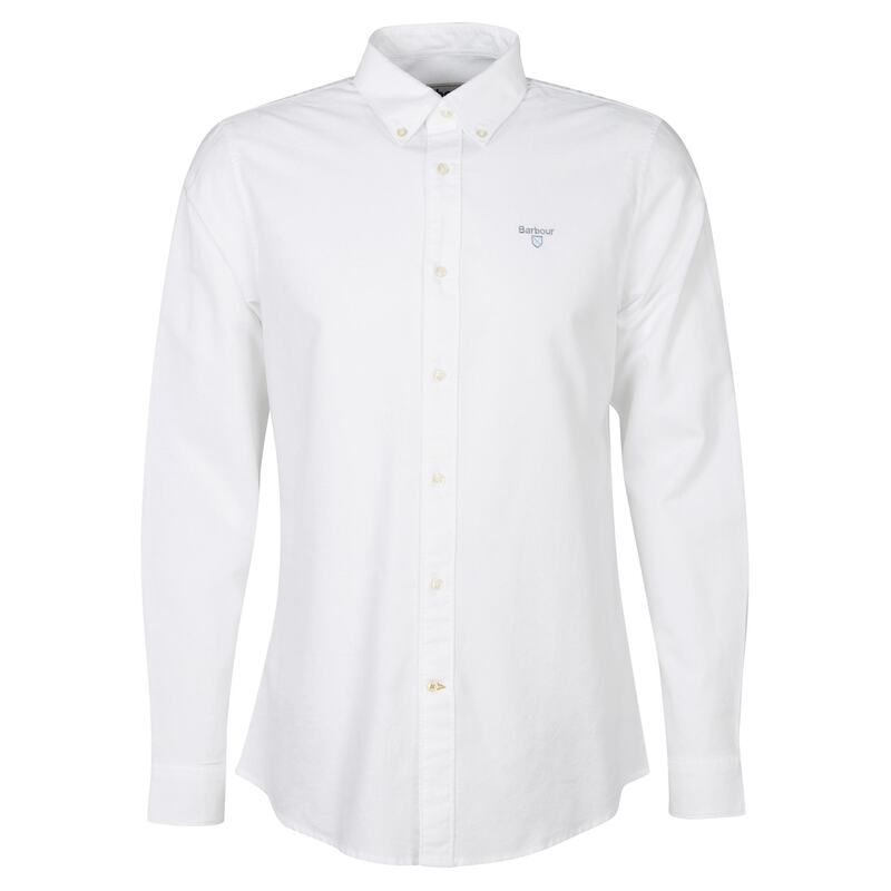 バブアー メンズ トップス シャツ オックスフォード Barbour Oxford Tailored Shirt White WH11 ホワイト