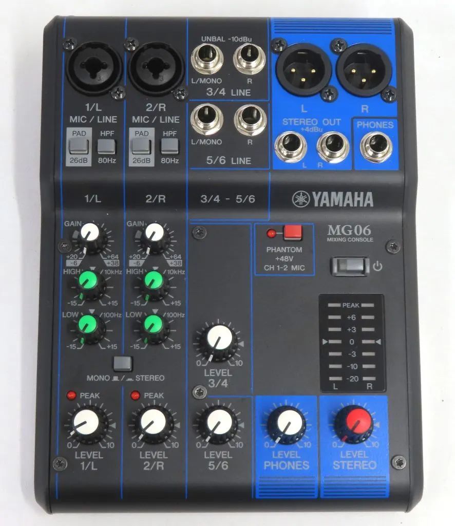 【中古】デジタル楽器 YAMAHA ミキシングコンソール [MG06]