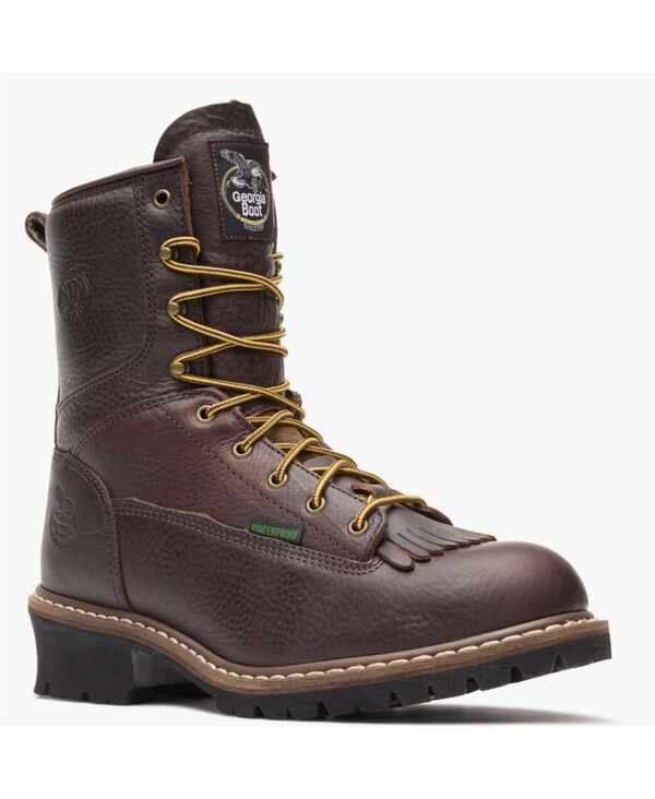 ジョージブーツ メンズ シューズ ブーツ・レインブーツ Tシャツ GEORGIA BOOT Steel Toe Waterproof Logger Boot Chocolate チョコレート