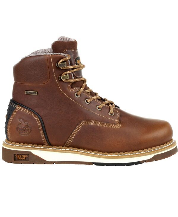 ジョージブーツ メンズ シューズ ブーツ・レインブーツ GEORGIA BOOT Mens AMP LT Wedge Waterproof Work Boot Brown ブラウン