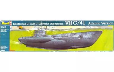 【中古】プラモデル 1/72 German submarine VIIC/41 Atlantic Version -ドイツ軍潜水艦 Uボート VIIC/41型 大西洋ver.- [05045]