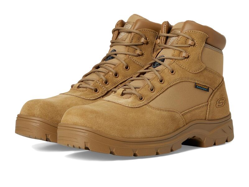 スケッチャーズ メンズ シューズ ブーツ・レインブーツ SKECHERS Work Wascana Baylan Comp Toe Boots Camel キャメル