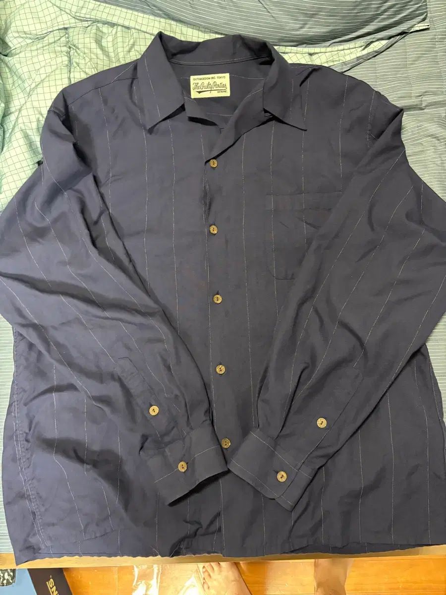 XL ワコマリア ピンストライプシャツ