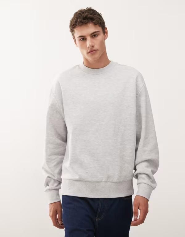 コルージョン メンズ アウター パーカー・スウェット スウェット シャツ COLLUSION sweatshirt marl Gray グレー 8,506円