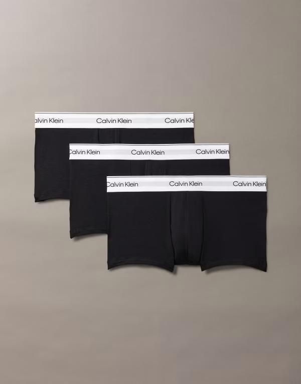 カルバンクライン メンズ アンダーウェア トランクス ローライズ コットン Calvin Klein Icon Cotton Stretch 3 pack low rise briefs Black